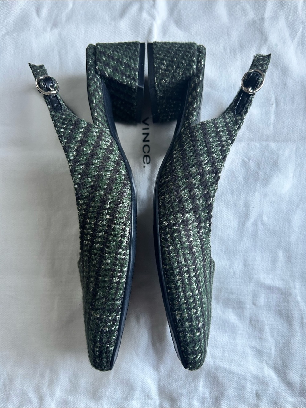 Naturalizer Green Tweed Slingback Pumps - Picture 4 of 8